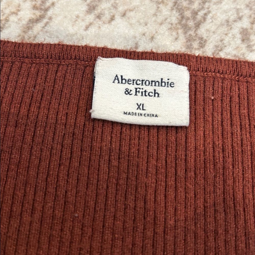 Abercrombie & Fitch Chocolate Ribbed Bodysuit thong, extra large cotton - Picture 4 of 9